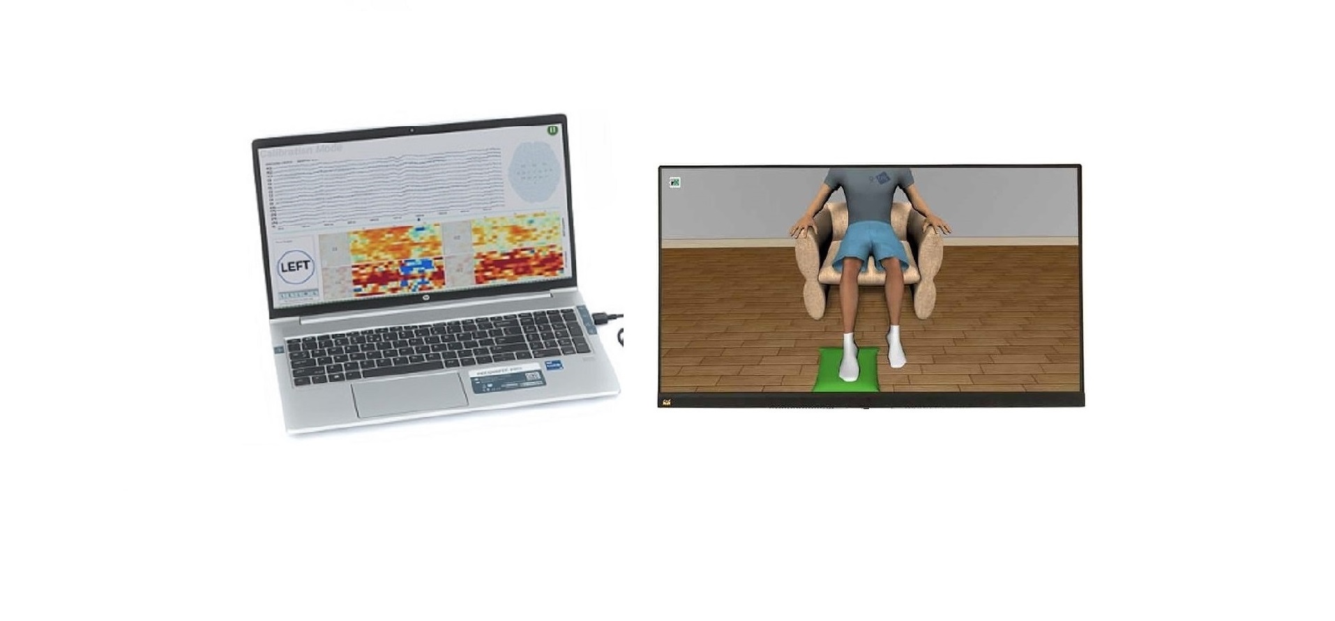 recoveriX EEG ekranı